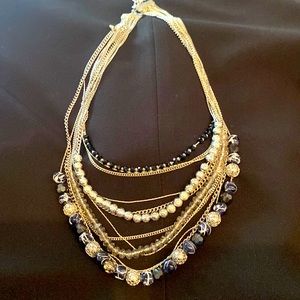 Beaded layered necklace